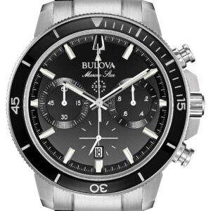 Bulova 96B272 Men's Marine Star Black Chronograph Watch