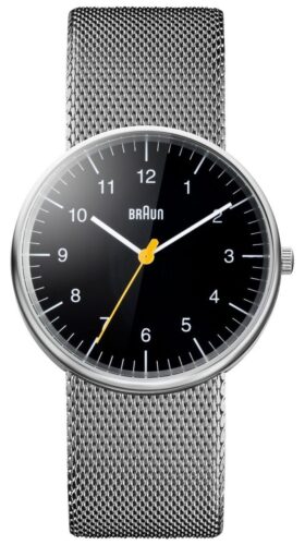 Braun BN0021BKSLMHG Unisex Steel Mesh Bracelet Watch