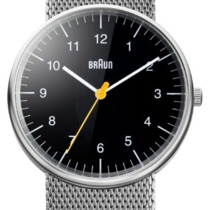 Braun BN0021BKSLMHG Unisex Steel Mesh Bracelet Watch