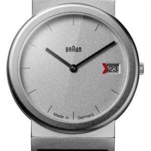 Braun AW50 Classic 1989 Tribute Design Black Leather Strap Watch