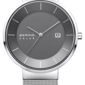 Bering 14639-309 Men's Solar, Silver Case, Stainless Watch