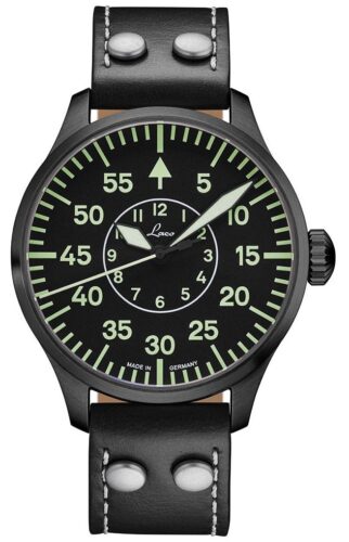 Laco 861760.2 Bielefeld Automatic (42mm) Black Dial / Black Watch