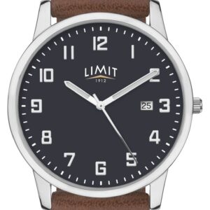 Limit 5743.01 Men's Brown Leather Strap Blue Dial Watch