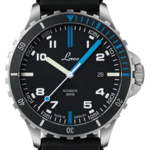 Laco 862108 Atlantik Automatic (42mm) Black & Blue Dial / Watch