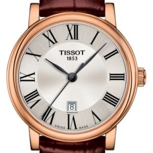 Tissot T1222103603300 Carson Premium Lady Brown Leather Watch