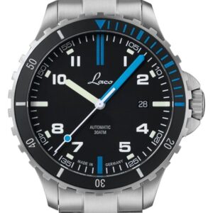 Laco 862108.MB Atlantik Automatic (42mm) Black & Blue Dial Watch