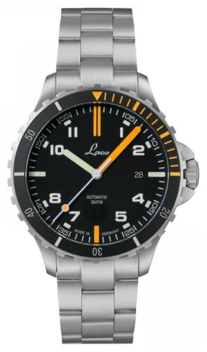 Laco 862109.MB Mojave Automatic (42mm) Black & Orange Dial Watch