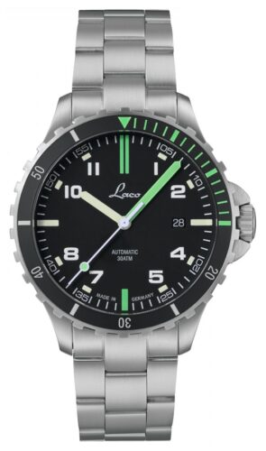 Laco 862107.MB Amazonas Automatic (42mm) Black & Green Dial Watch