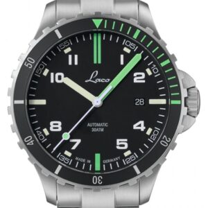 Laco 862107.MB Amazonas Automatic (42mm) Black & Green Dial Watch