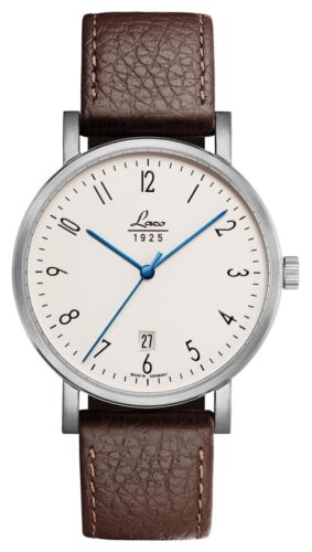 Laco 861860 Plauen 40 Handwinding (40mm) White Dial / Brown Watch