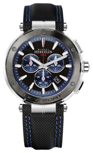 Herbelin 37688/AG65 Newport Chronograph (43mm) Blue & Black Watch