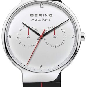 Bering 15542-404 Max Ren√É¬© Black Rubber Strap Silver Watch