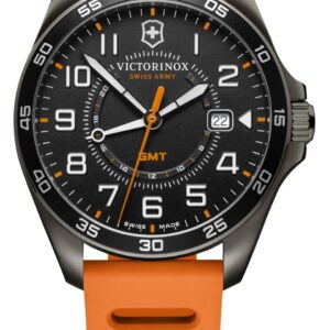 Victorinox 241897 FieldForce Sport GMT Orange Rubber Watch