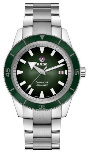 RADO R32105313 Captain Cook Automatic (42mm) Green Dial / 3- Watch