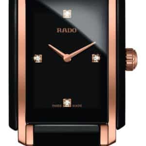 RADO R20612712 Integral SM Women's Quartz Black/Rose Gold Watch