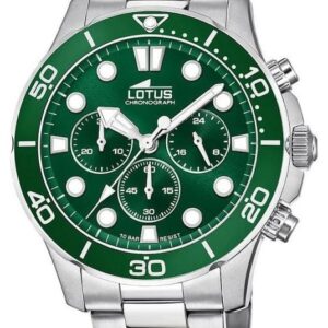 Lotus L18756/2 Men's Stainless Steel Bracelet Green Watch