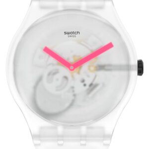 Swatch SUOW172 SNOW BLUR White Silicone Strap White Watch