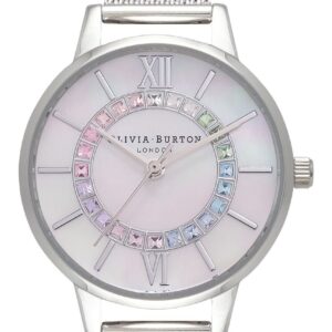 Olivia Burton OB16WD96 Rainbow Sparkle Wonderland Silver Watch