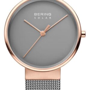 Bering 14331-369 Women's Grey Mesh Solar Watch