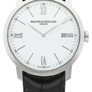 Baume & Mercier M0A10414 Classima Quartz (42mm) White Dial Watch