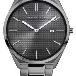 Bering 17240-777 Ultra Slim Men's Polished/Brushed Grey Watch