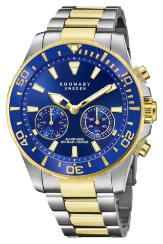 Kronaby S3779/1 DIVER Hybrid Smartwatch (45.7mm) Blue Dial Watch