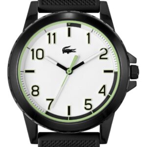 Lacoste 2020141 Rider Black and White Silicone Strap Watch