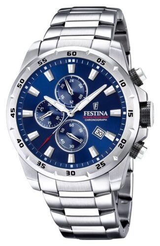 Festina F20463/2 Chronograph Blue Dial Stainless Steel Strap Watch