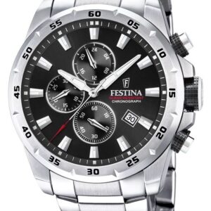 Festina F20463/4 Chronograph Black Dial Stainless Steel Watch