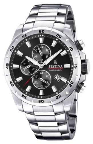 Festina F20463/4 Chronograph Black Dial Stainless Steel Watch