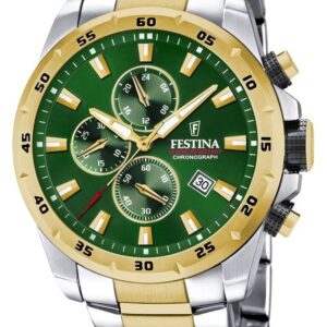 Festina F20562/3 Men's Chronograph Green Dial Watch