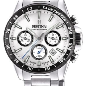 Festina F20560/1 Men's Chronograph Silver Dial Stainless Watch