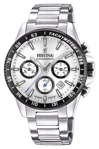 Festina F20560/1 Men's Chronograph Silver Dial Stainless Watch