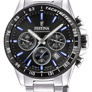 Festina F20560/5 Men's Chronograph Black Dial Stainless Watch