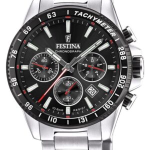 Festina F20560/6 Chronograph Black Dial Stainless Steel Watch