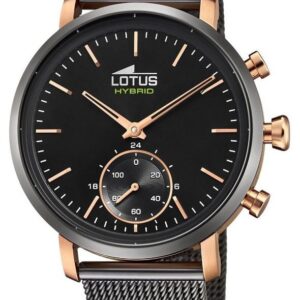 Lotus L18805/3 Men's Connected Black and Rose Gold Watch