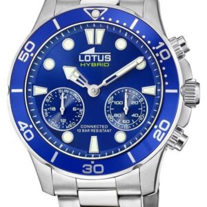 Lotus L18800/1 Men's Blue Connected Stainless Steel Bracelet Watch