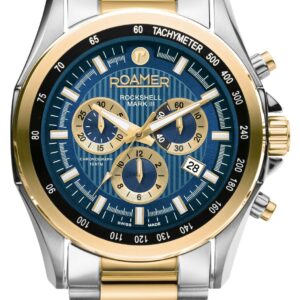 Roamer 220837 48 45 20 Rockshell Mark III Chrono Blue Dial Watch