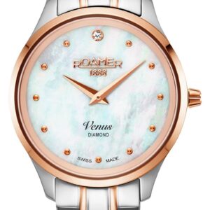 Roamer 601857 49 89 20 Venus White MOP Diamond Dial Rose Watch