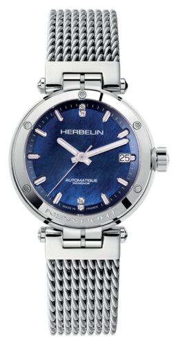 Herbelin 1658AP90B Newport Automatic (35mm) Blue Dial / Watch