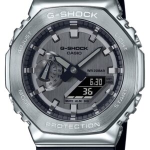 Casio GM-2100-1AER G-Shock Stainless Steel Case Resin Strap Watch