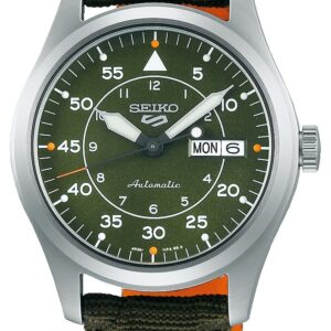 Seiko SRPH29K1 5 Sports Flieger Automatic Green Dial Green Watch