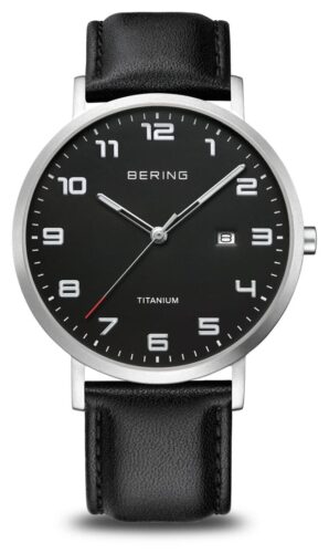 Bering 18640-402 Titanium Black Dial With Date Window Watch