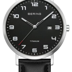 Bering 18640-402 Titanium Black Dial With Date Window Watch