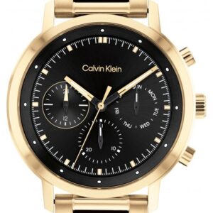 Calvin Klein 25200065 Black Dial Gold PVD Steel Bracelet Watch