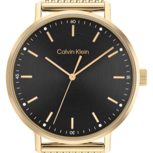 Calvin Klein 25200049 Men's Black Dial Gold Stainless Watch