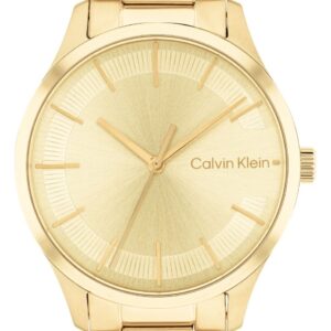 Calvin Klein 25200043 Gold Sunray Dial Gold Stainless Watch