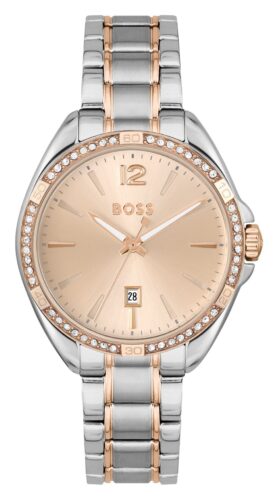 BOSS 1502622 Women's Felina Rose Gold Dial Two Tone Watch