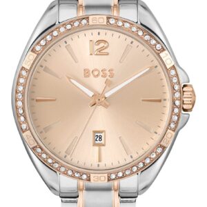 BOSS 1502622 Women's Felina Rose Gold Dial Two Tone Watch