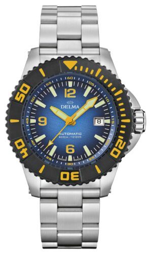 Delma 54701.700.6.048 BLUE SHARK III AZORES Blue Dial Black Watch